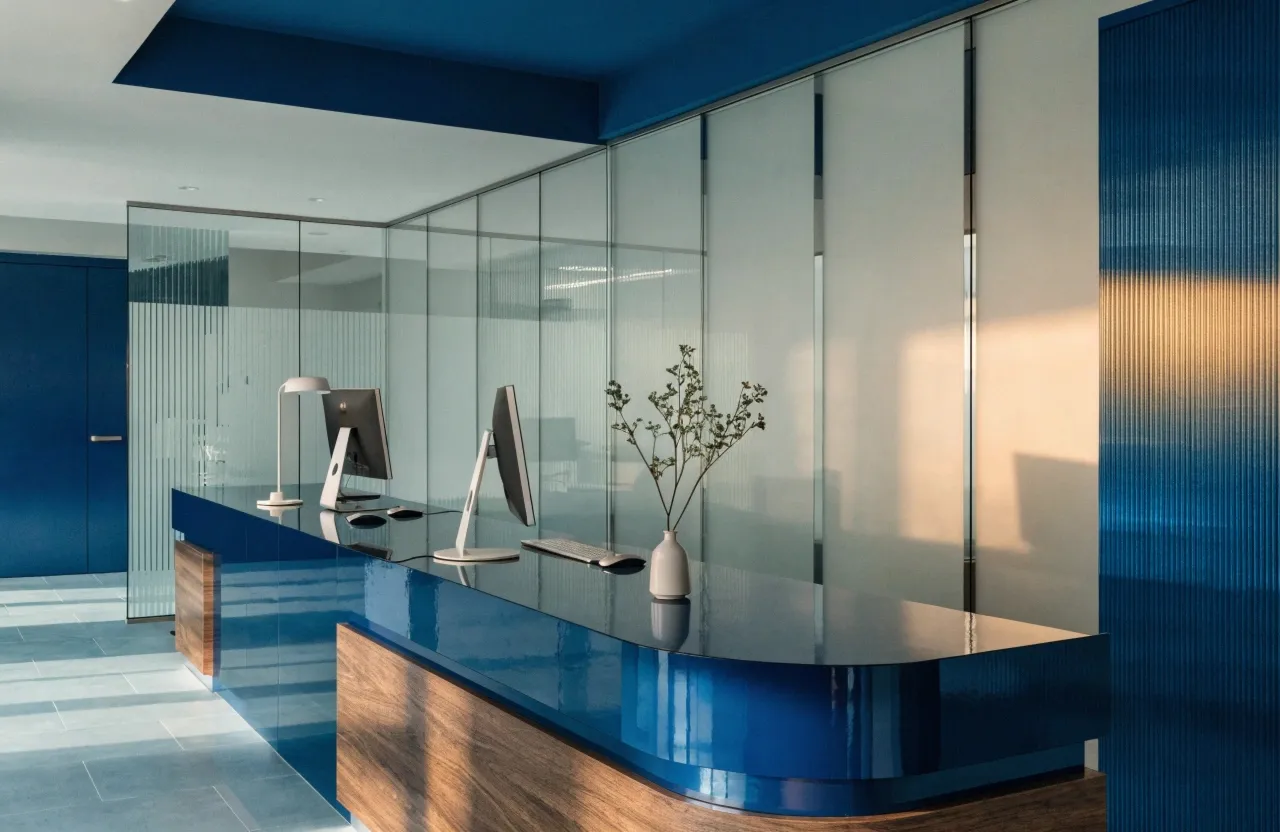 Textura suave em tons de azul
