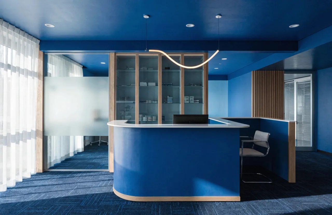 Textura suave em tons de azul